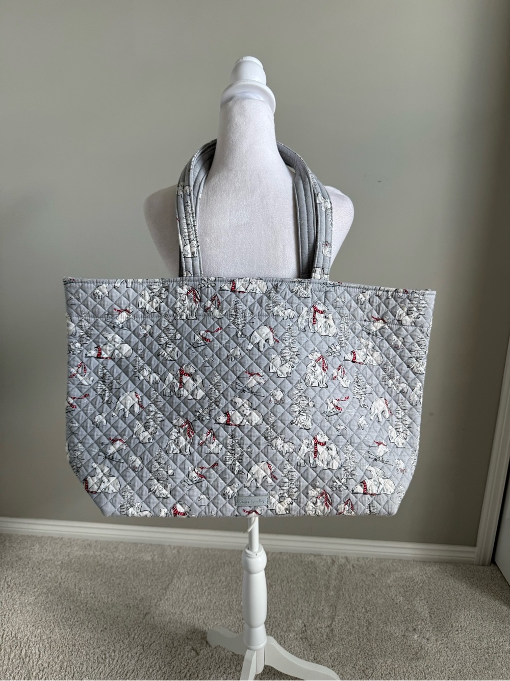 Vera Bradley Beary Merry Large Quilted Tote